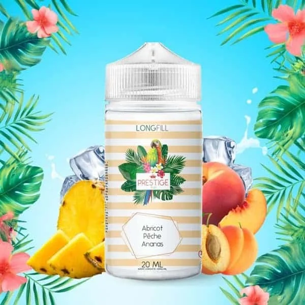 Aroma Abricot Peche Ananas 0mg 20/120ml – Prestige Fruits LongFill - Image 2
