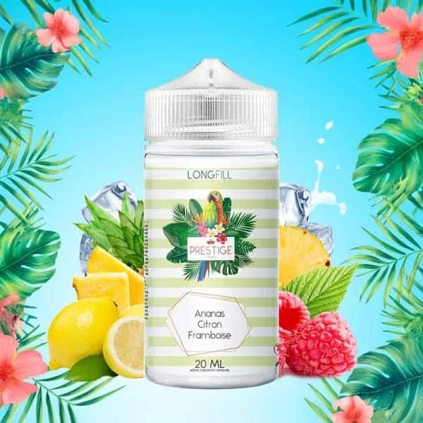Aroma Ananas Citron Framboise 0mg 20/120ml – Prestige Fruits LongFill - Image 2