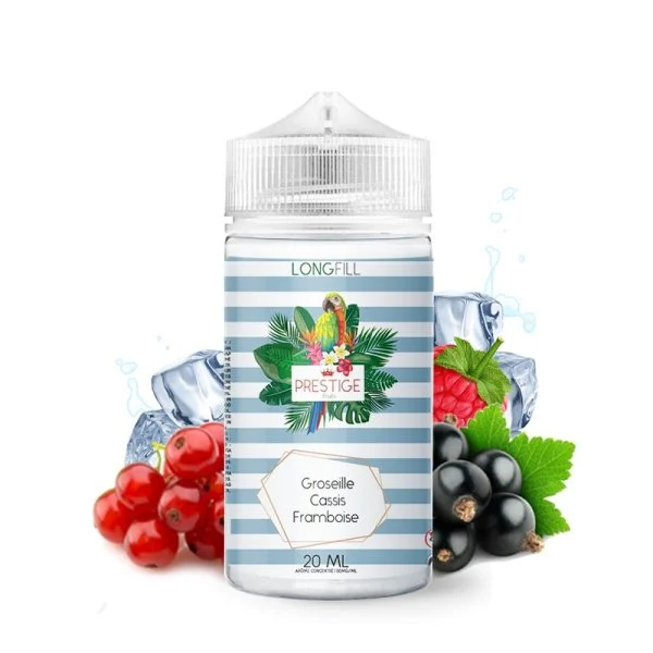 Aroma Groseille Cassis Framboise 0mg 20/120ml – Prestige Fruits LongFill