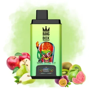 Bang Box Apple Pear & Kiwi Passion Fruit Guava okus