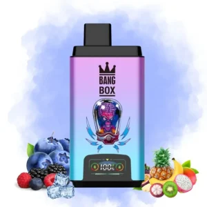 Bang Box Blueberry Sour Raspberry Ice & Mixed Fruit okus