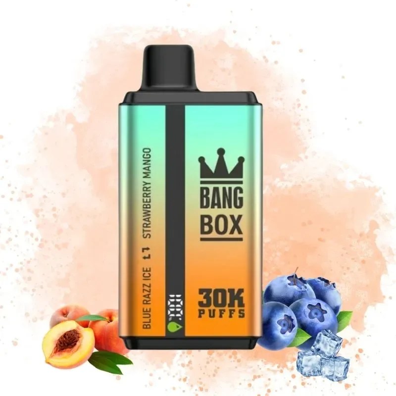 Bang Box Peach Juice & Blueberry lce okus