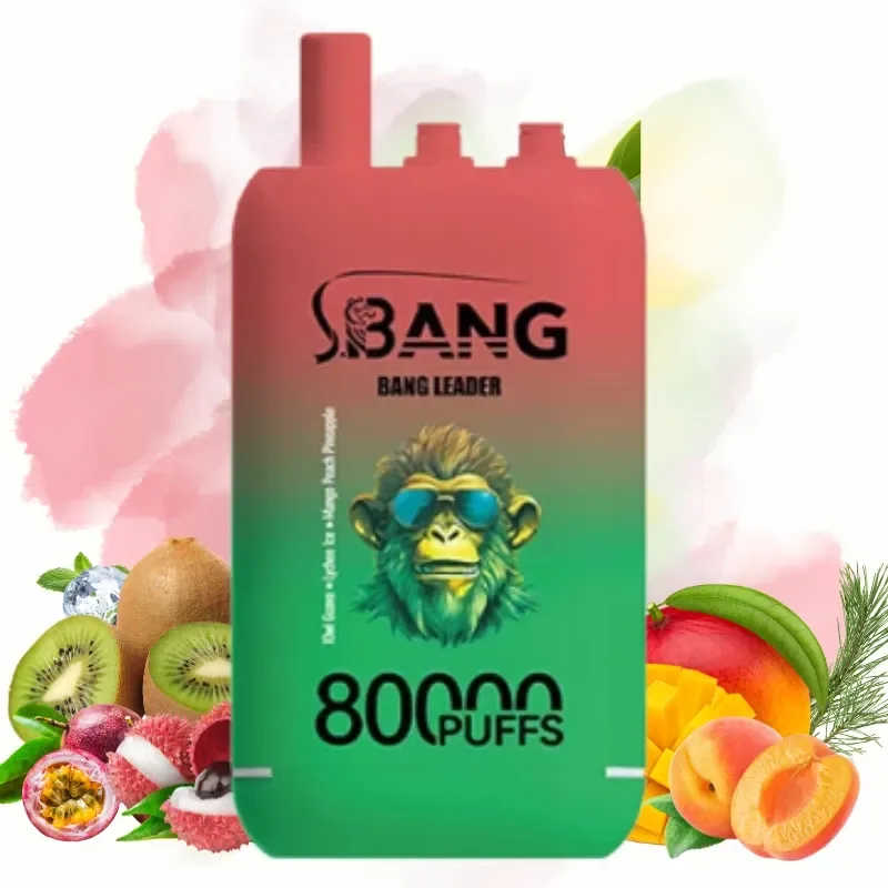 Bang Leader Kiwi Passion & Lychee lce &Mango Peach Pine Vape