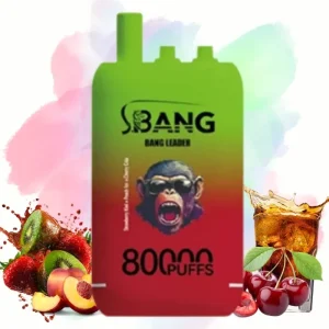 Bang Leader Strawberry Kiwi & Peach Ice & Cherry Cola okus