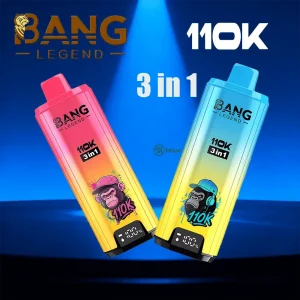 Bang Legend 110K Vape 3 u 1 – 110000 puffova | Jednokratne e-cigarete s digitalnim zaslonom i tri okusa - Vapecroatia-Fokusirani na kvalitetnu vape veleprodaju i maloprodaju