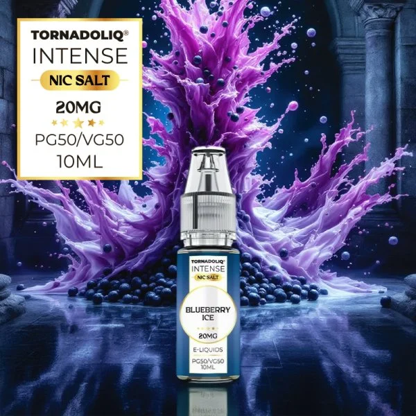 Blueberry Ice Nic Salts 10ml – Intense by Tornadoliq - Image 2