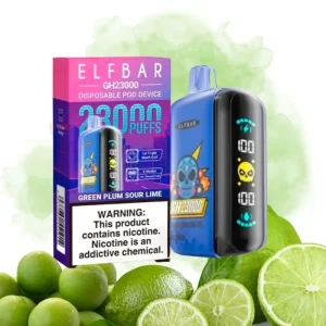 Elf Bar okus Green Plum Sour Lime