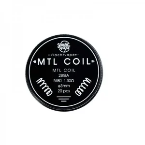 MTL Coil 28GA Ni80 1.3Ω 3mm (20kom) – Yachtvape