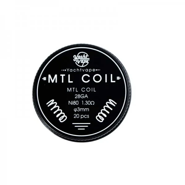 MTL Coil 28GA Ni80 1.3Ω 3mm (20kom) – Yachtvape