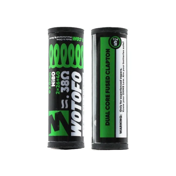 Ni80 Dual Core Fused Clapton 2*26+40G / 0.38Ω (5kom) – Wotofo