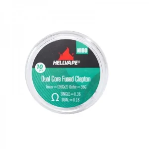 Ni80 Dual Core Fused Claptons Coils Pre-Built (10kom) – Hellvape