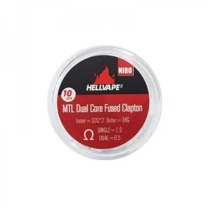 Ni80 MTL Dual Core Fused Claptons Coils Pre-Built (10kom) – Hellvape