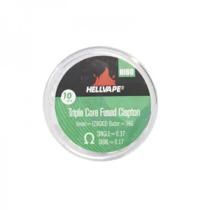 Ni80 Triple Core Fused Claptons Coils Pre-Built (10kom) – Hellvape