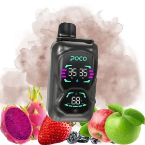 Poco Double Apple & Black Ice Dragon Fruit Strawberry okus