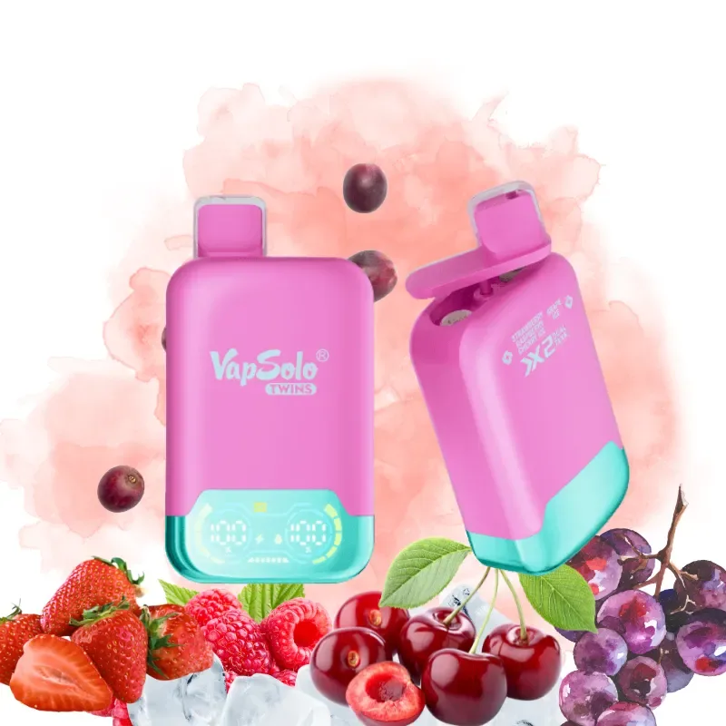 VapSolo Strawberry Raspberry Cherry Ice & Grape Ice Vape