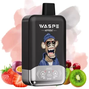 Waspe Strawberry Cherry & Kiwi Passion Fruit okus